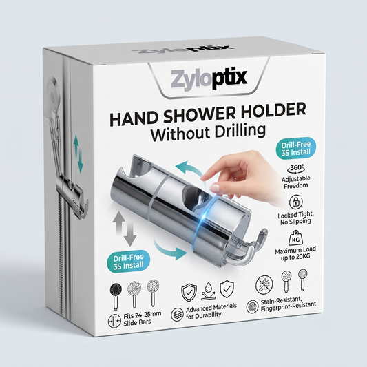 Zyloptix® Hand Shower Holder Without Drilling