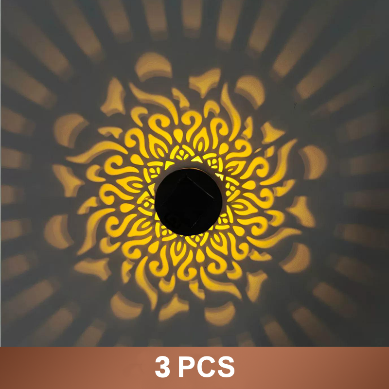 🌞 50% OFF NOW! 🌀Zyloptix® Solar Mandala Light – Stunning Pattern Projection, 2-in-1 Floor & Wall Design & IP65 Waterproof Auto On/Off 🌿