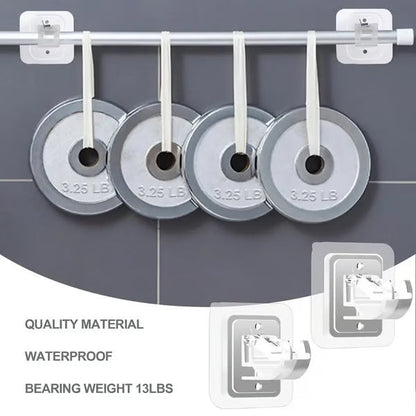 Zyloptix® Curtain Rod Brackets with Clips – Transparent Drapery Hooks