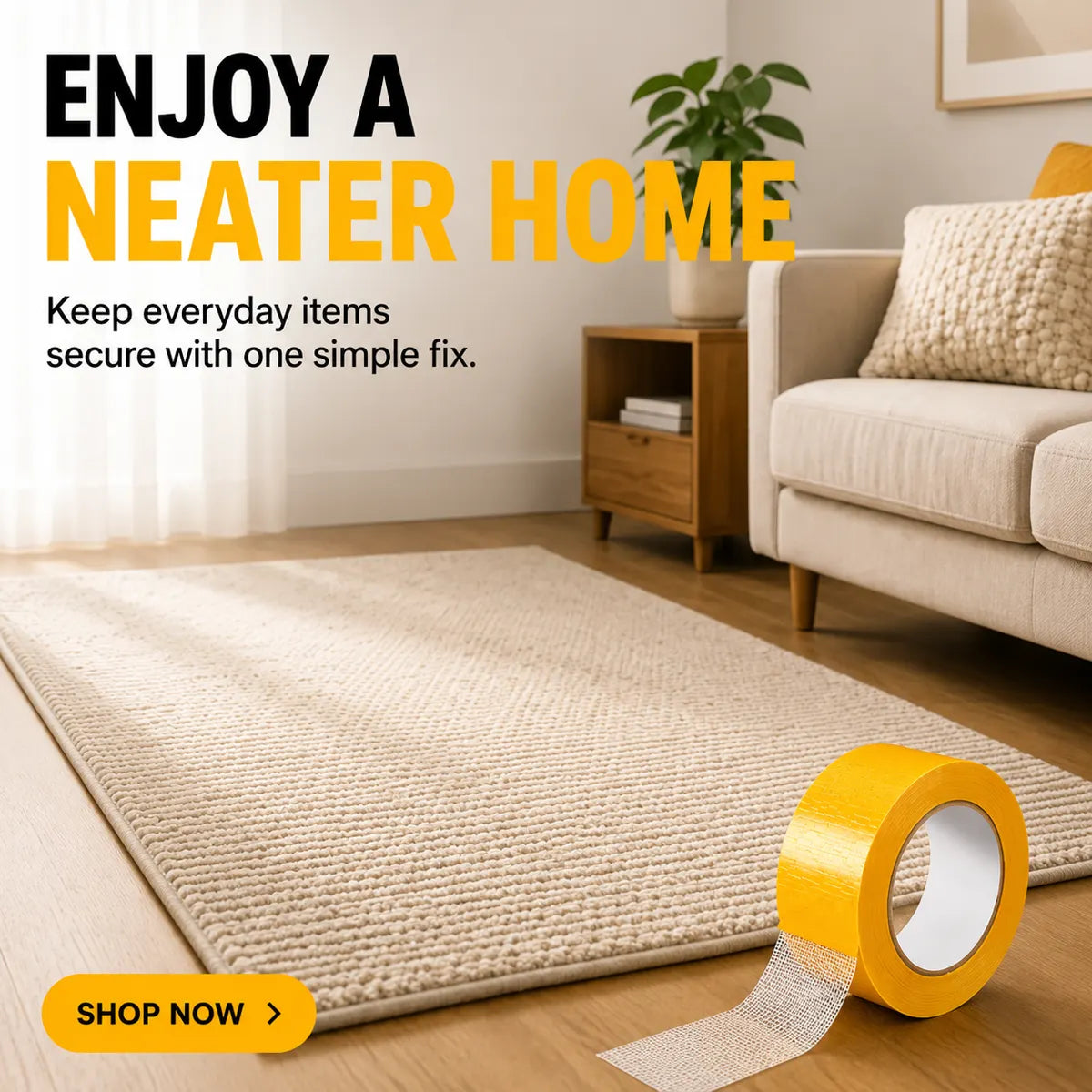 Zyloptix® Heavy-Duty Double-Sided Tape - Strong Adhesive Fix For Quick No-Tool Home Solutions🔧