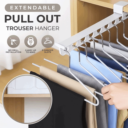 Zyloptix® Extendable Pull Out Trouser Hanger