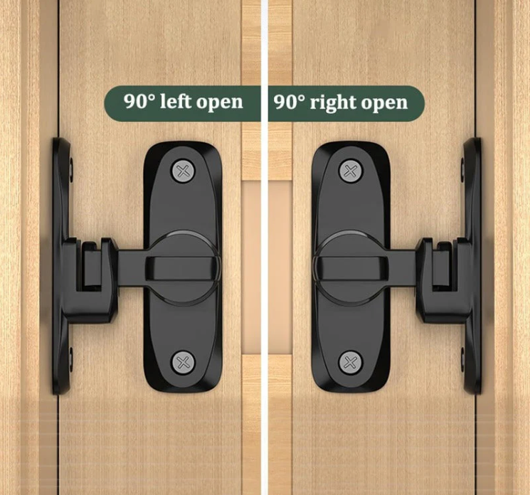 Zyloptix® 90°/180° Universal Barn Door Lock