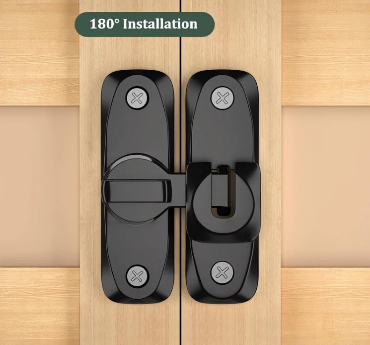 Zyloptix® 90°/180° Universal Barn Door Lock