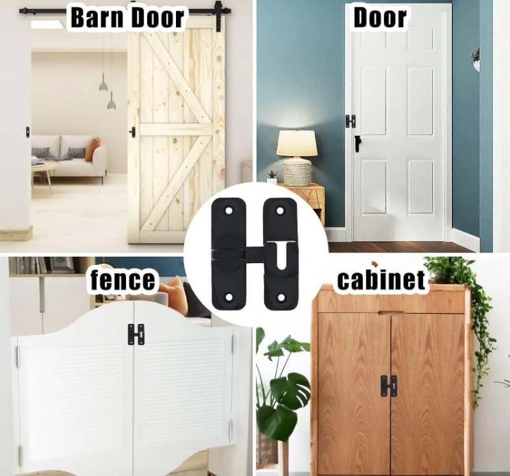 Zyloptix® 90°/180° Universal Barn Door Lock