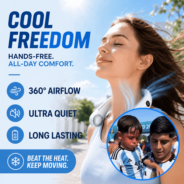 Zyloptix® Wearable Neck Fan