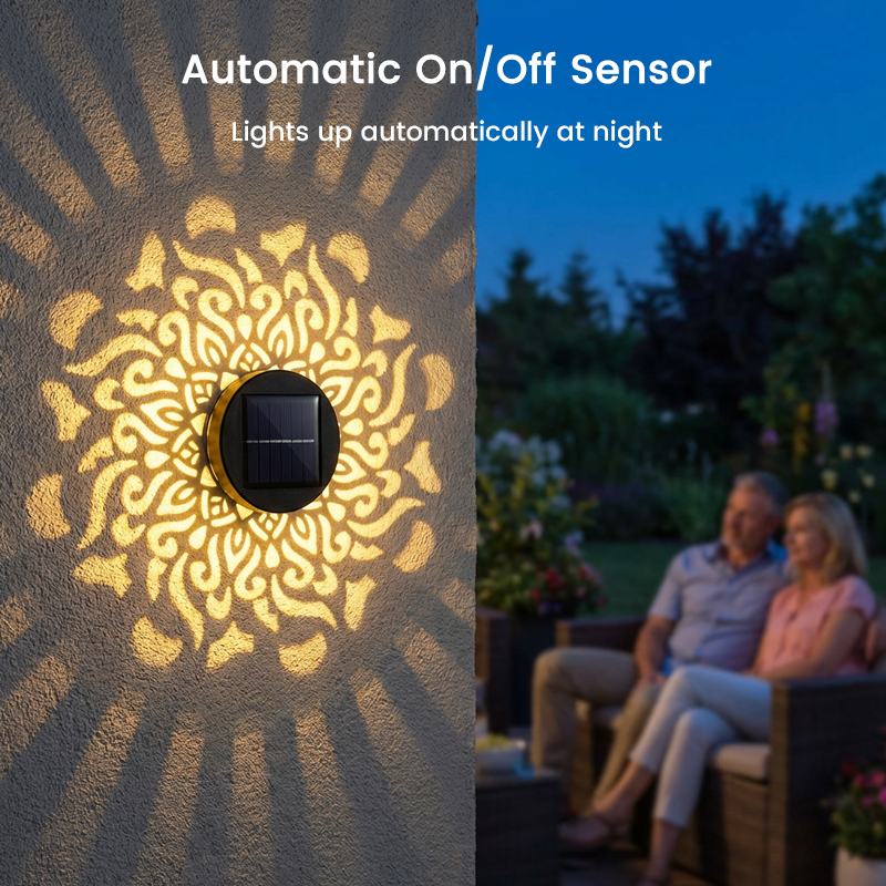 🌞 50% OFF NOW! 🌀Zyloptix® Solar Mandala Light – Stunning Pattern Projection, 2-in-1 Floor & Wall Design & IP65 Waterproof Auto On/Off 🌿