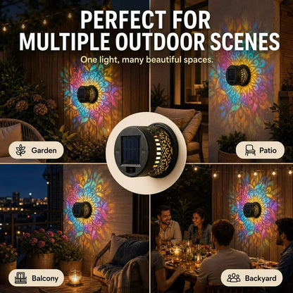 🌞 50% OFF NOW! 🌀Zyloptix® Solar Mandala Light – Stunning Pattern Projection, 2-in-1 Floor & Wall Design & IP65 Waterproof Auto On/Off 🌿